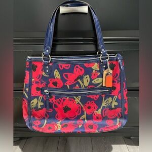 Coach poppy tote bag